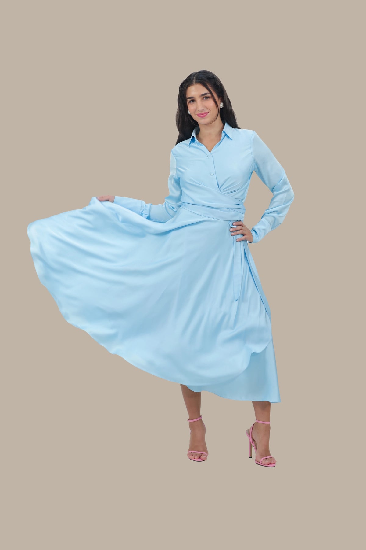 Princess Treatment Only - Women's Silk Wrap Maxi Skirt Set