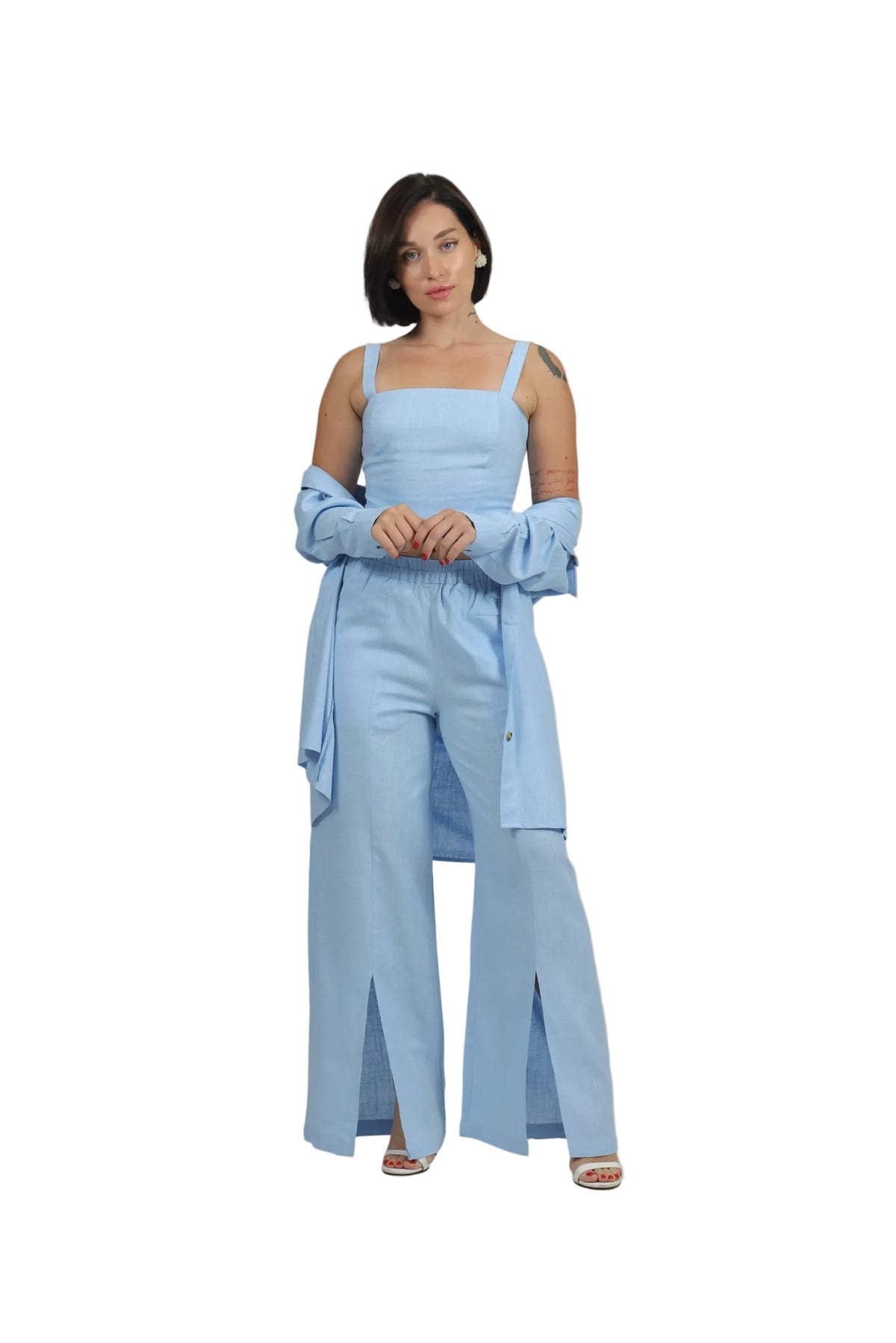 Total Babe Trio - Women's Linen 3-Piece Co-ord Set