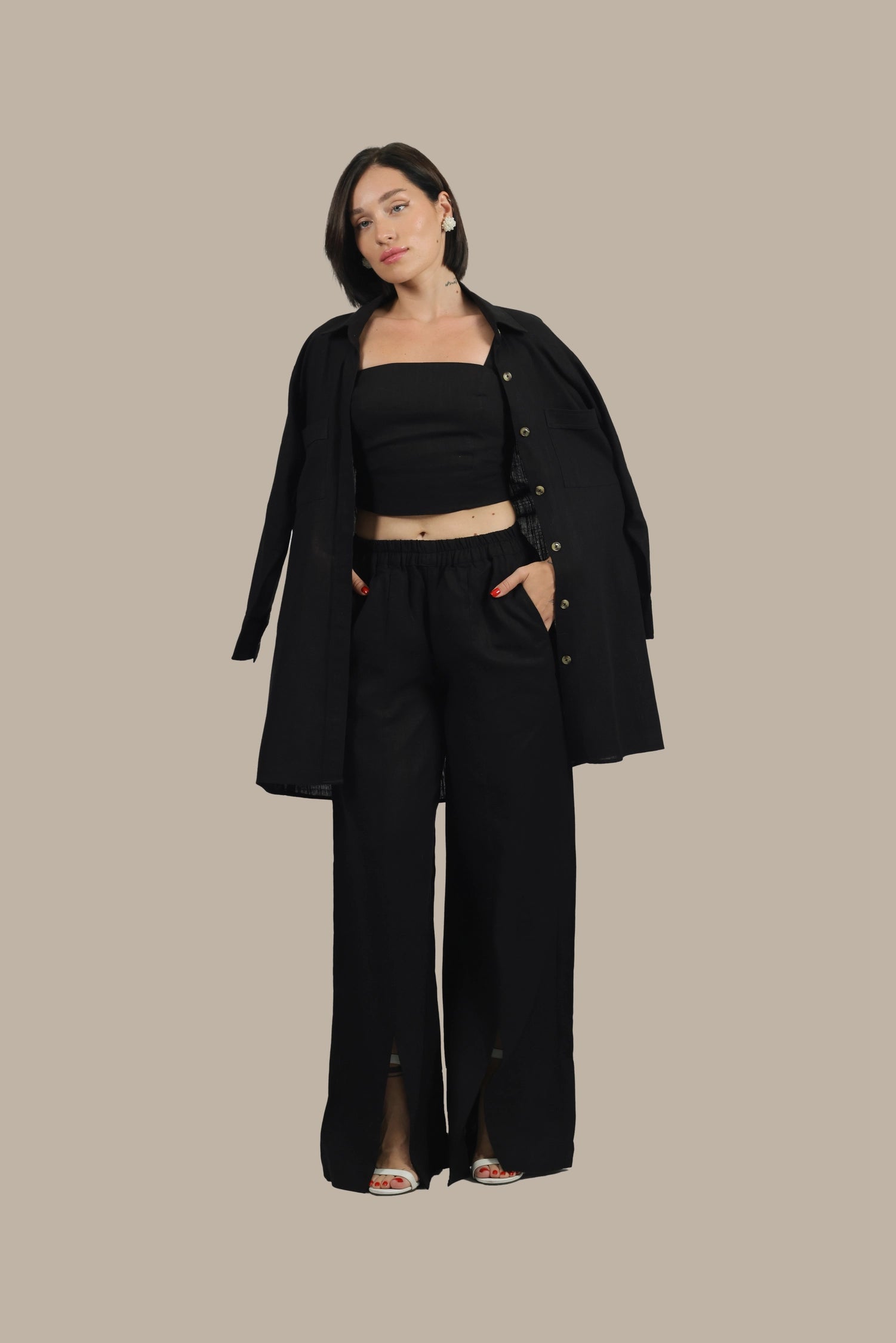 Total Babe Trio - Women's linen 3-Piece Set