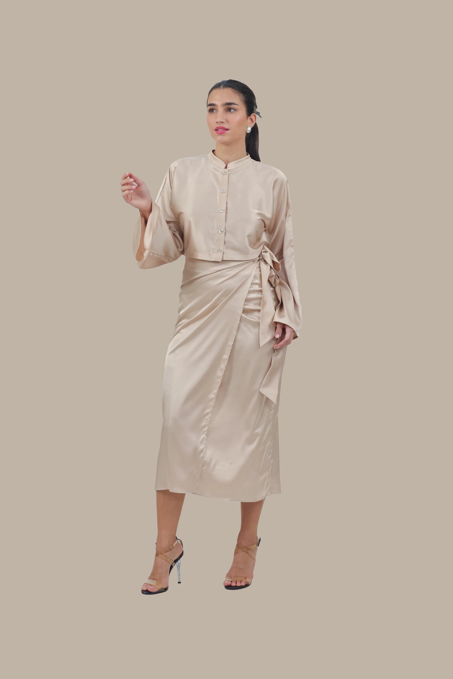 She's the Moment - Women's Silk Co-ord Set