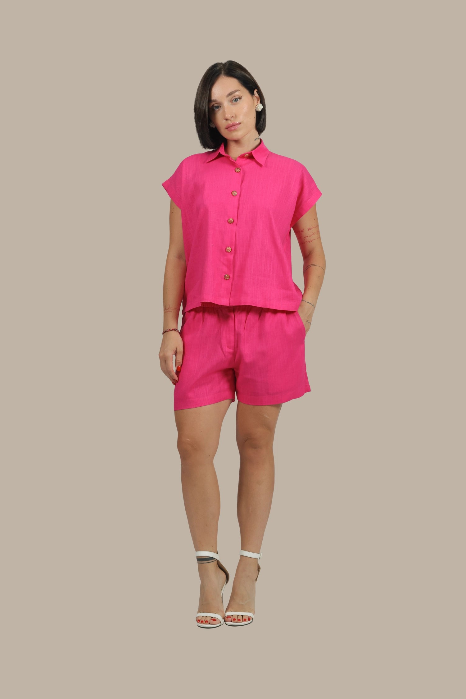 Groove Godess - Women's Color Pop Linen Set