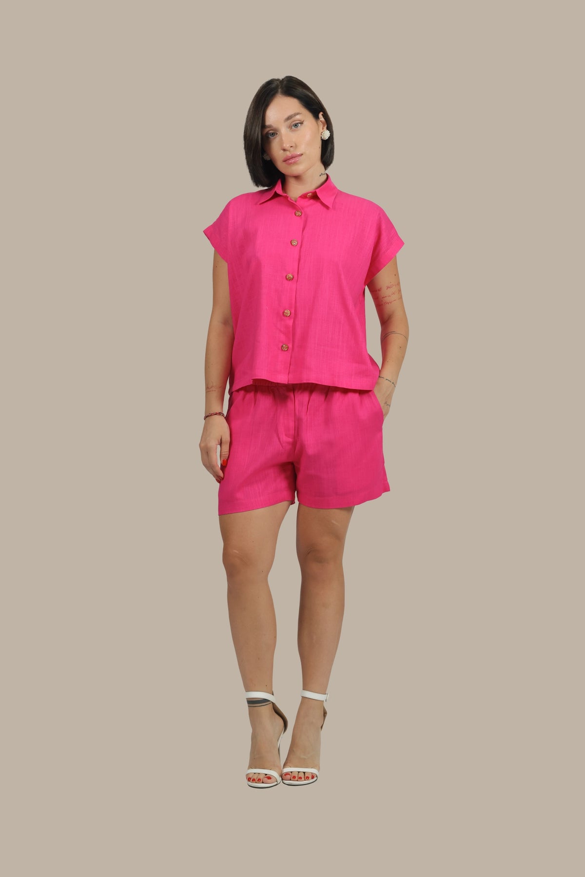 Groove Godess - Women's Color Pop Linen Set