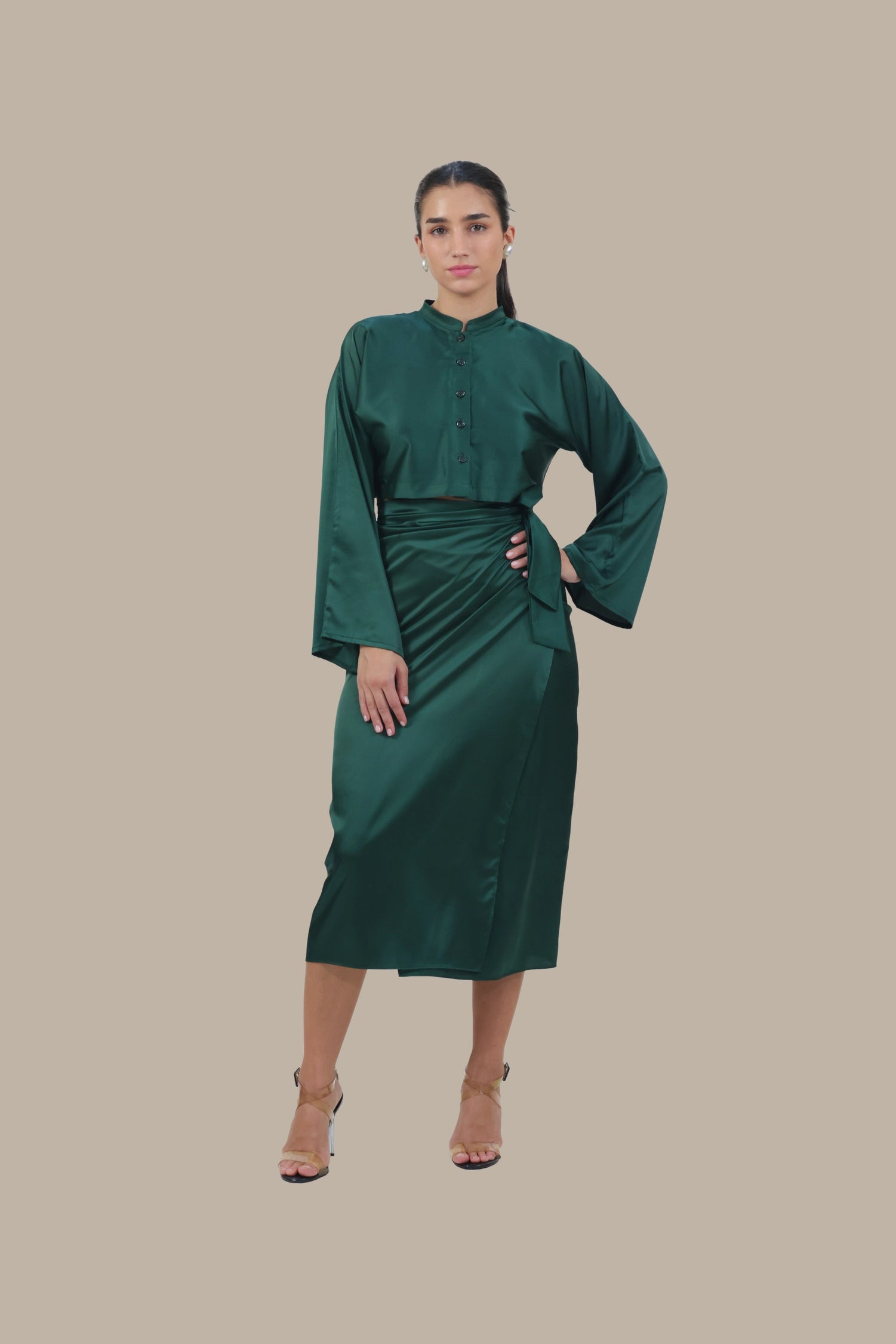 She's the Moment - Women's Silk Co-ord Set