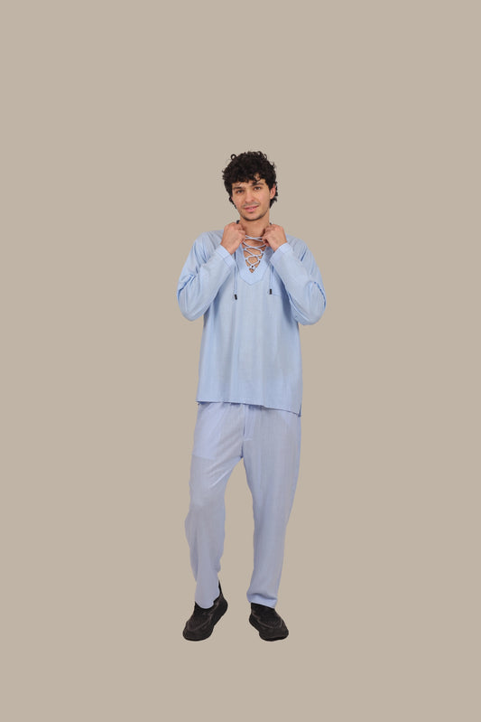 Drawstring - Men's Linen Set