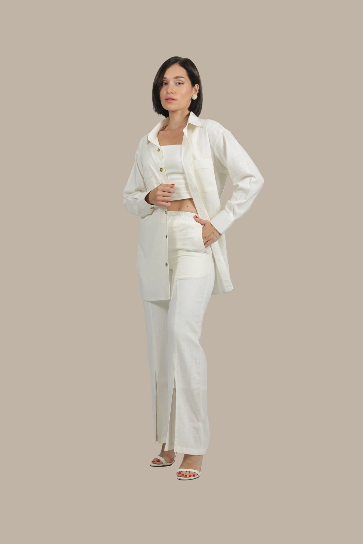 Total Babe Trio - Women's linen 3-Piece Set