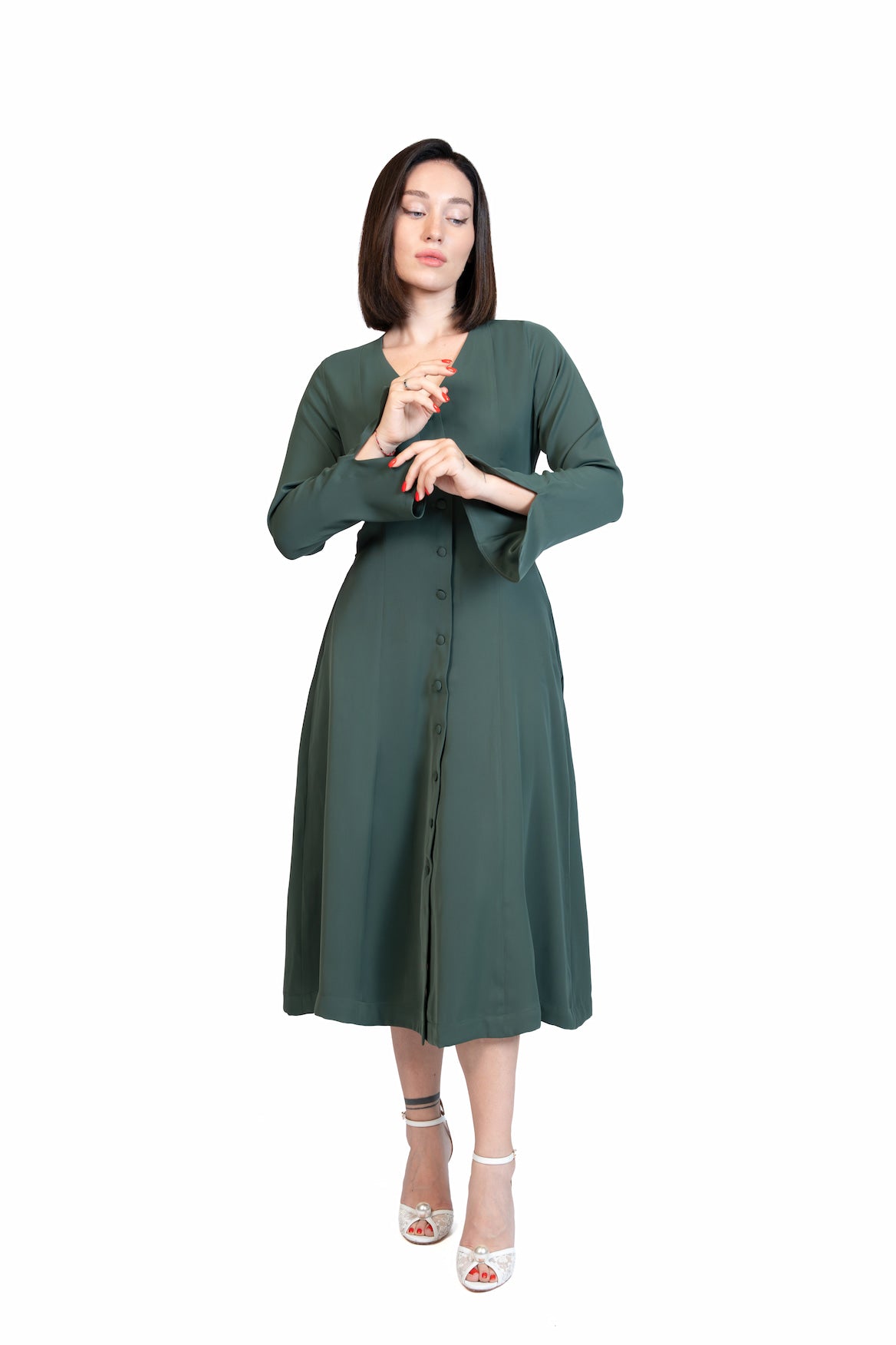 Put Together - Corset-Back Button-Through Dress