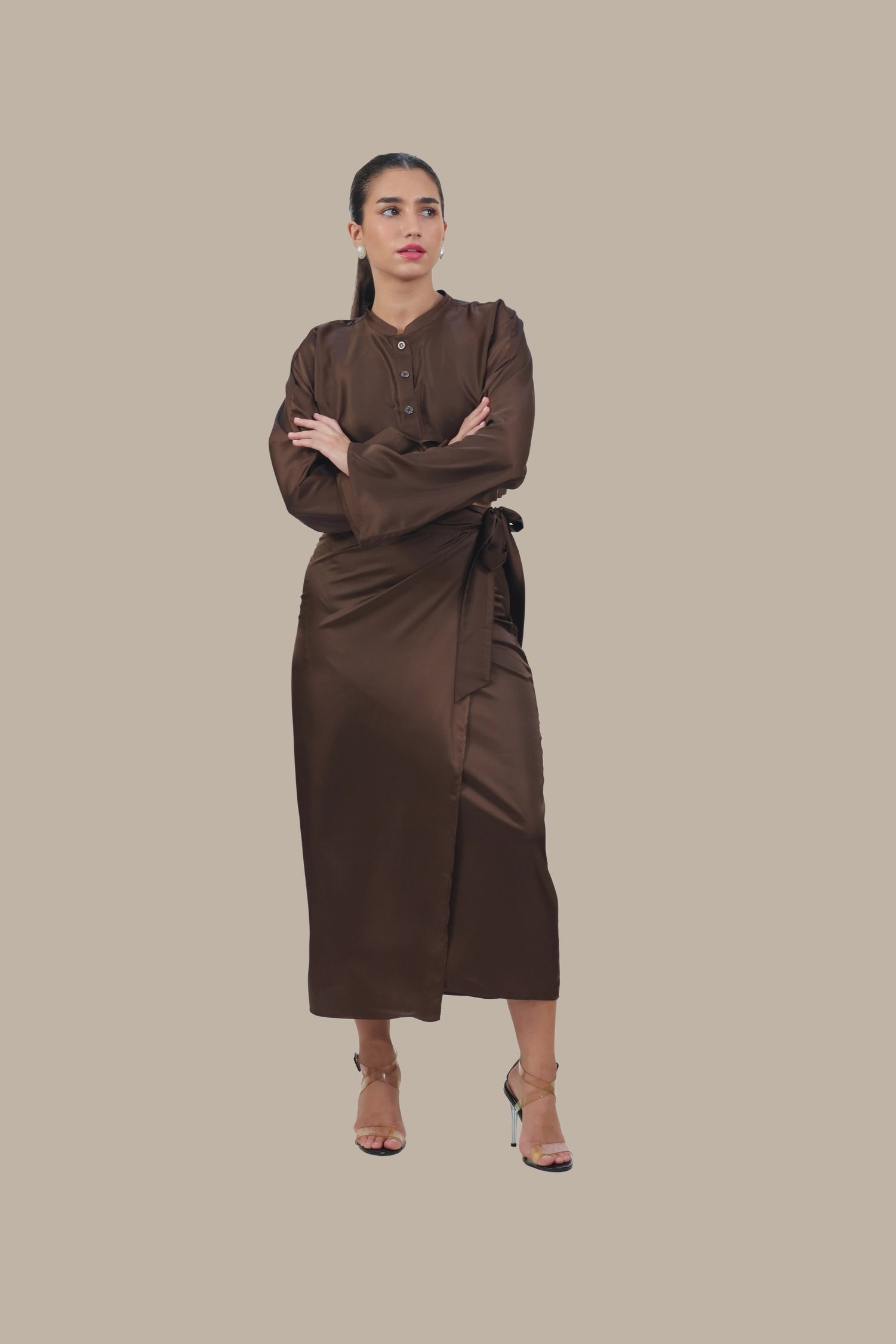 She's the Moment - Women's Silk Co-ord Set