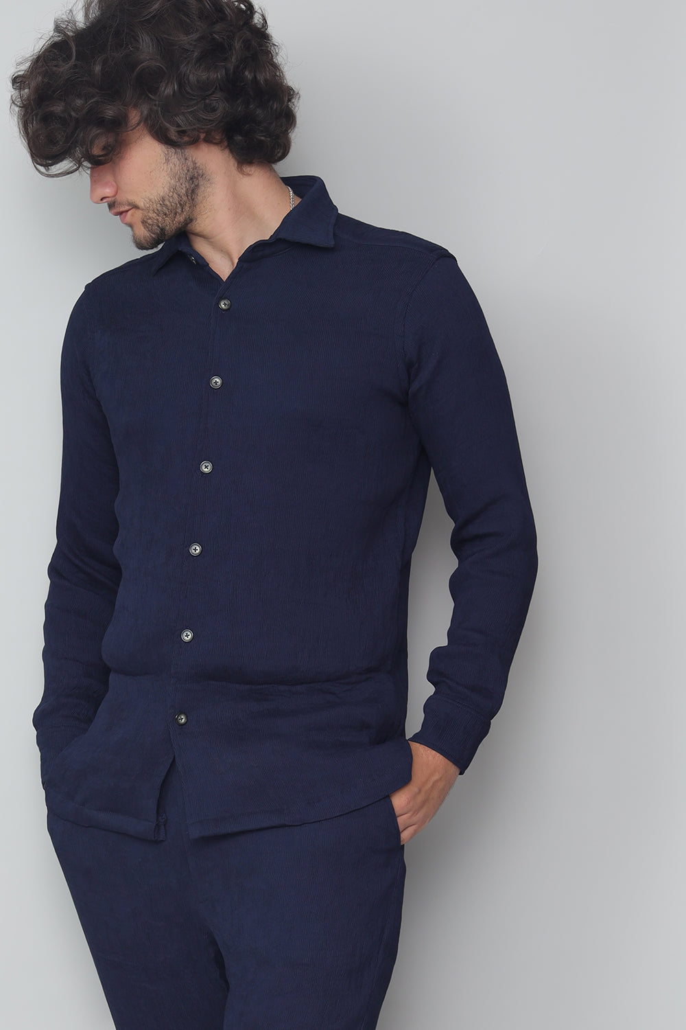 Waffle - Men’s Crinkle Co-ord Set
