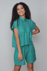 Groove Godess - Women's Color Pop Linen Set
