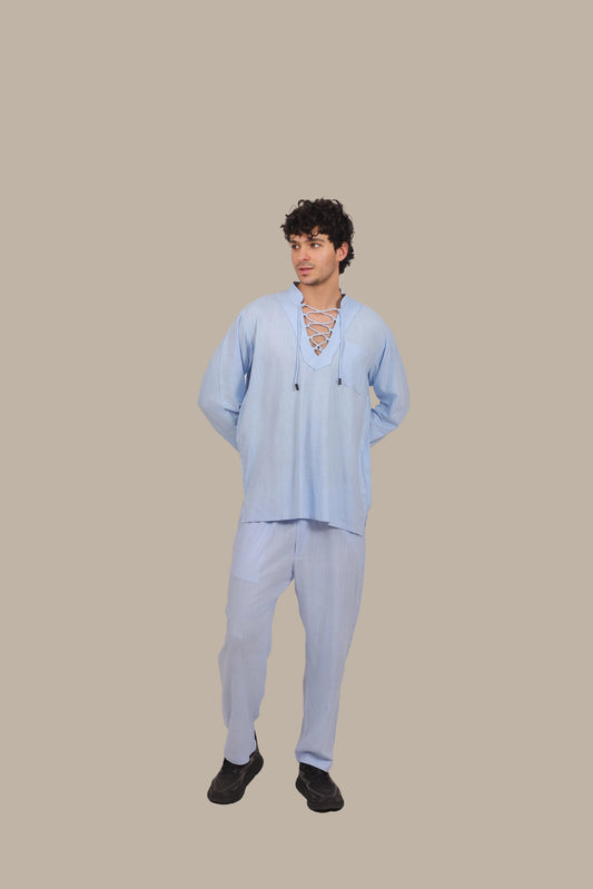 Drawstring - Men's Linen Set