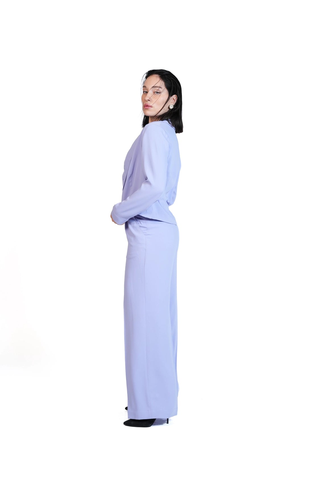 First Impression - Cropped Blazer 3-Piece Tailored Set