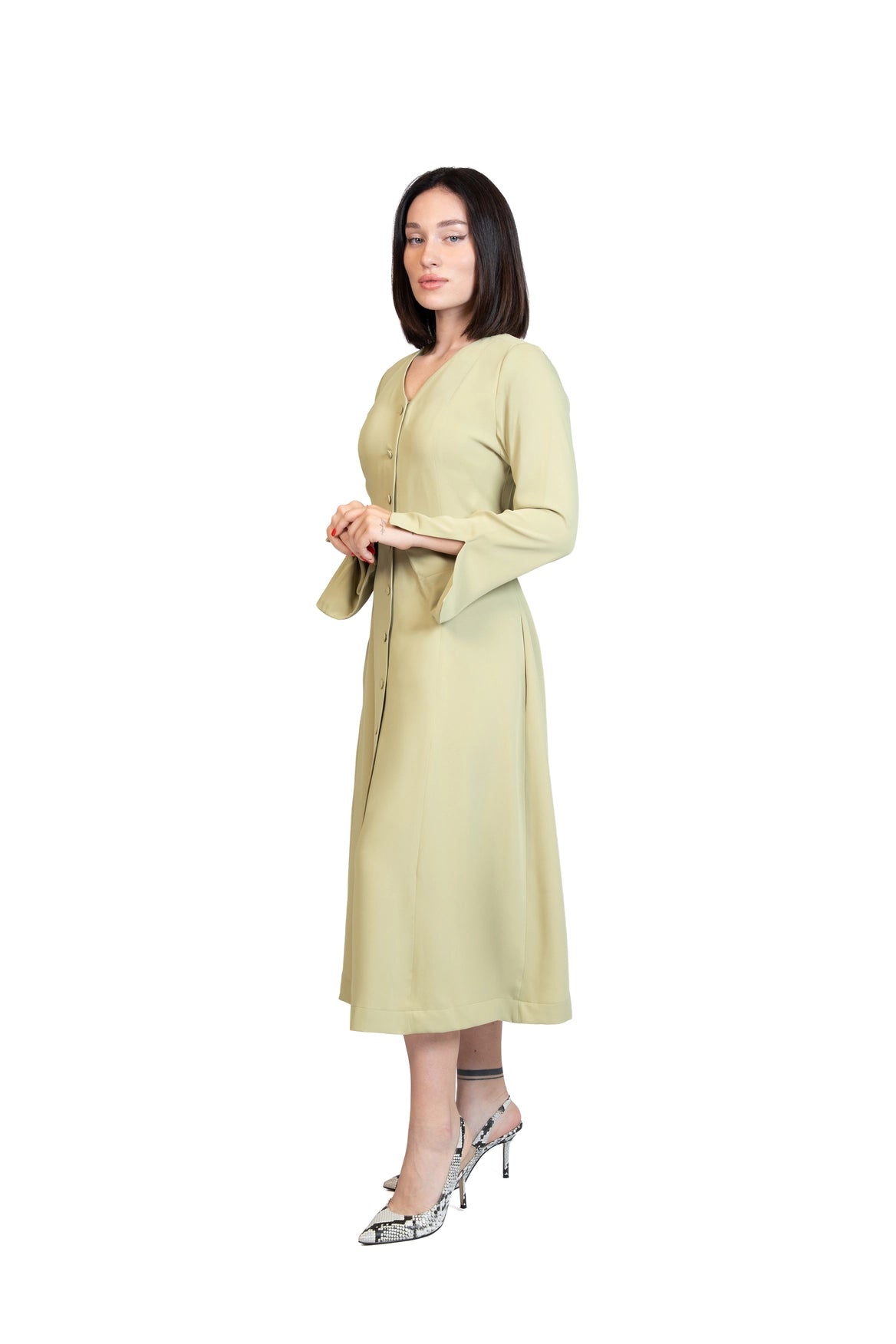 Put Together - Corset-Back Button-Through Dress