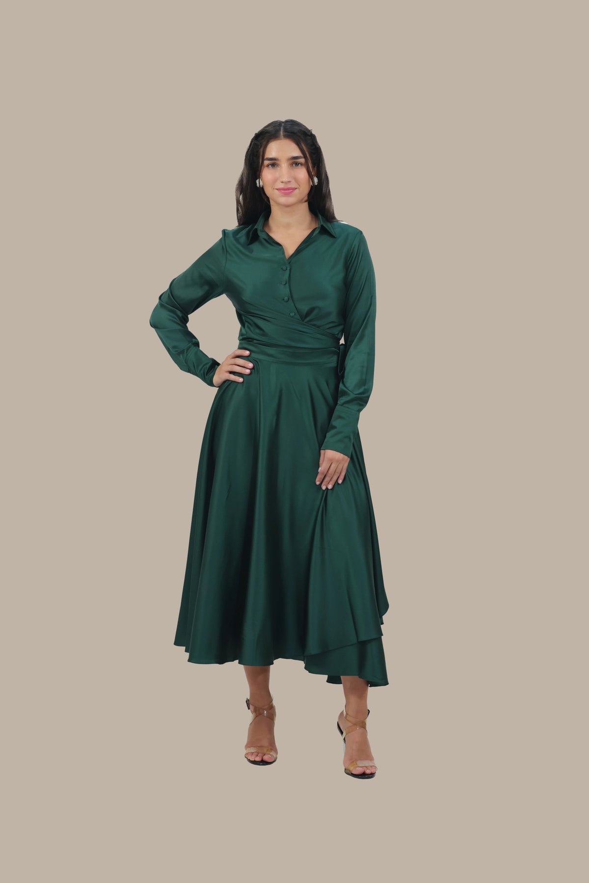 Princess Treatment Only - Women's Silk Wrap Maxi Skirt Set