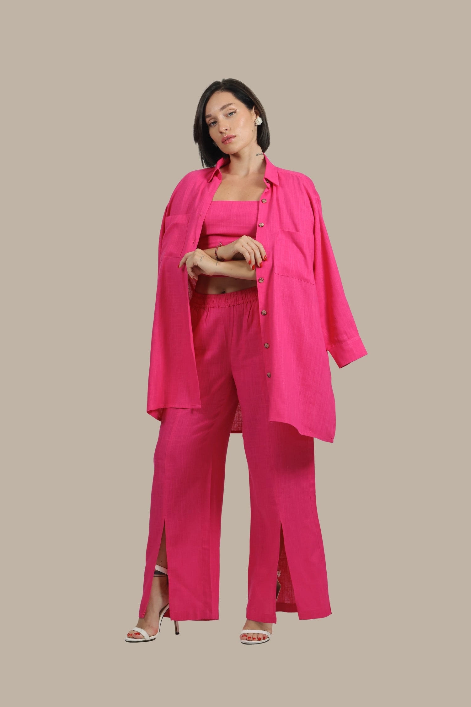 Total Babe Trio - Women's linen 3-Piece Set