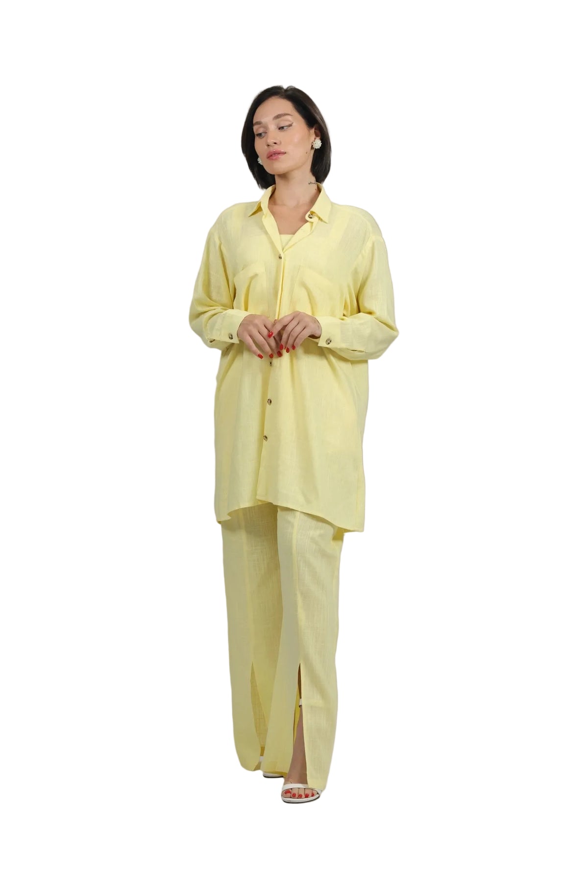 Total Babe Trio - Women's Linen 3-Piece Co-ord Set