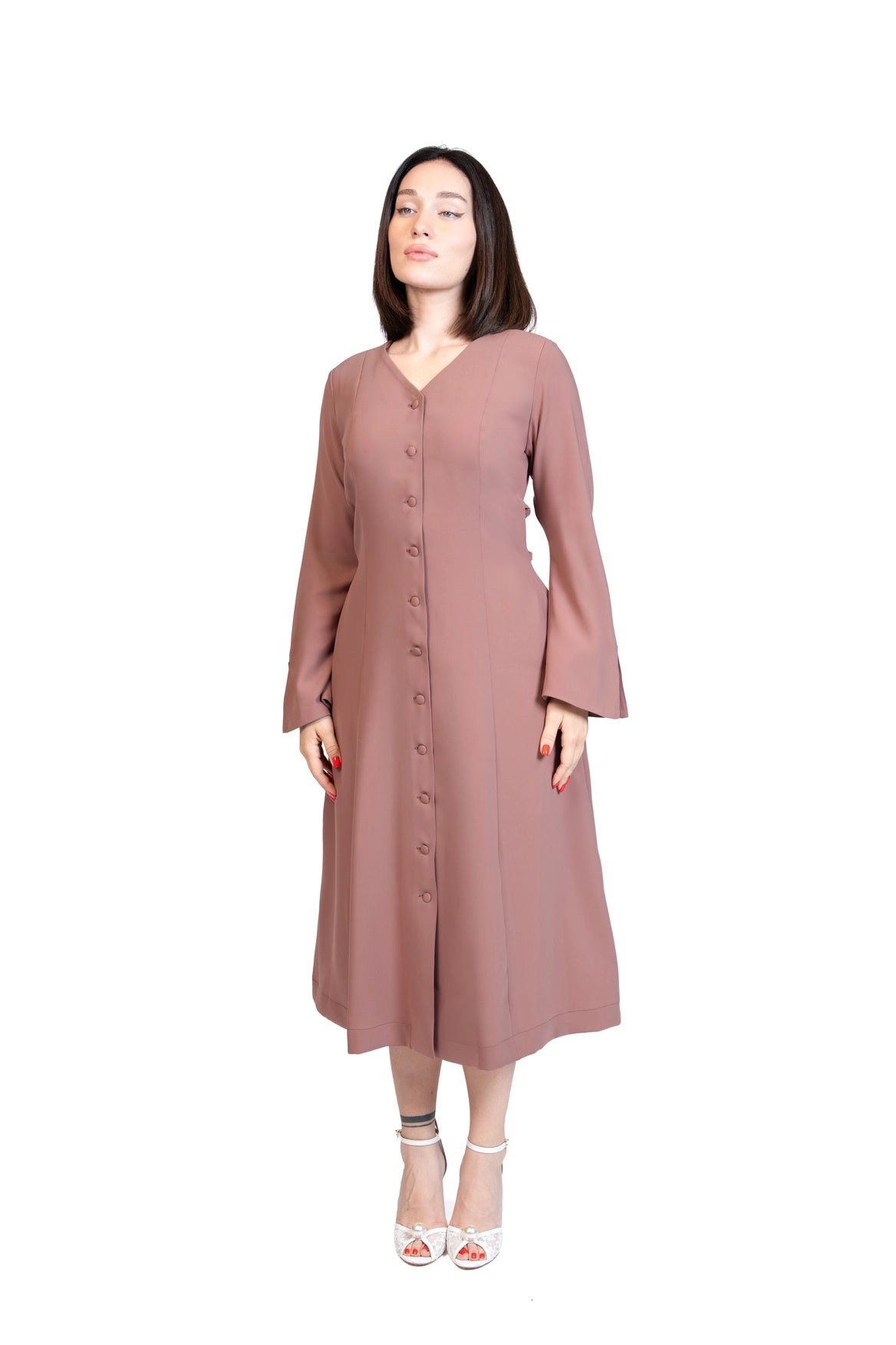 Put Together - Corset-Back Button-Through Dress