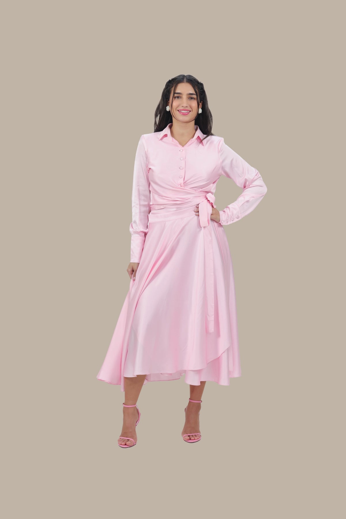 Princess Treatment Only - Women's Silk Wrap Maxi Skirt Set