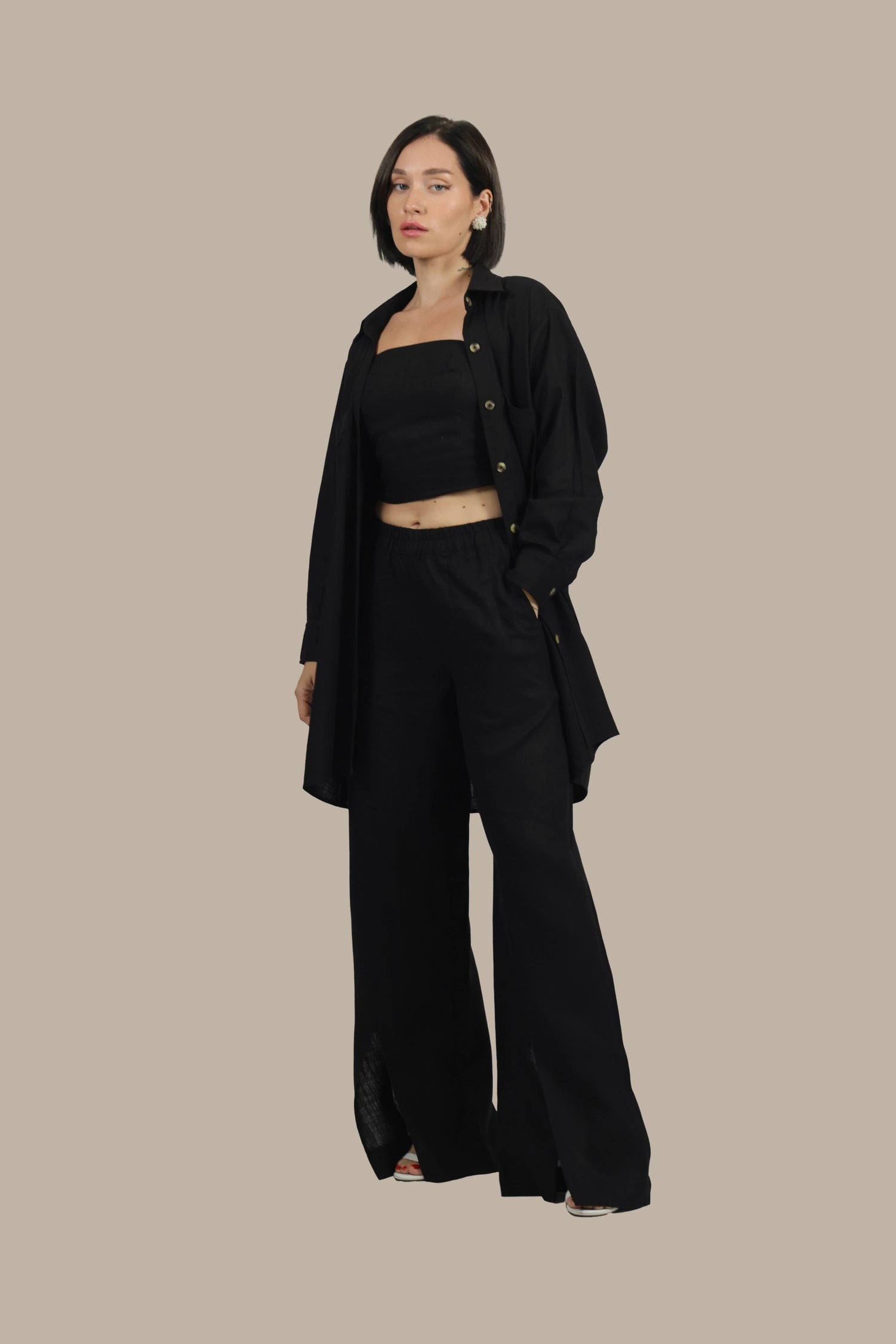 Total Babe Trio - Women's linen 3-Piece Set