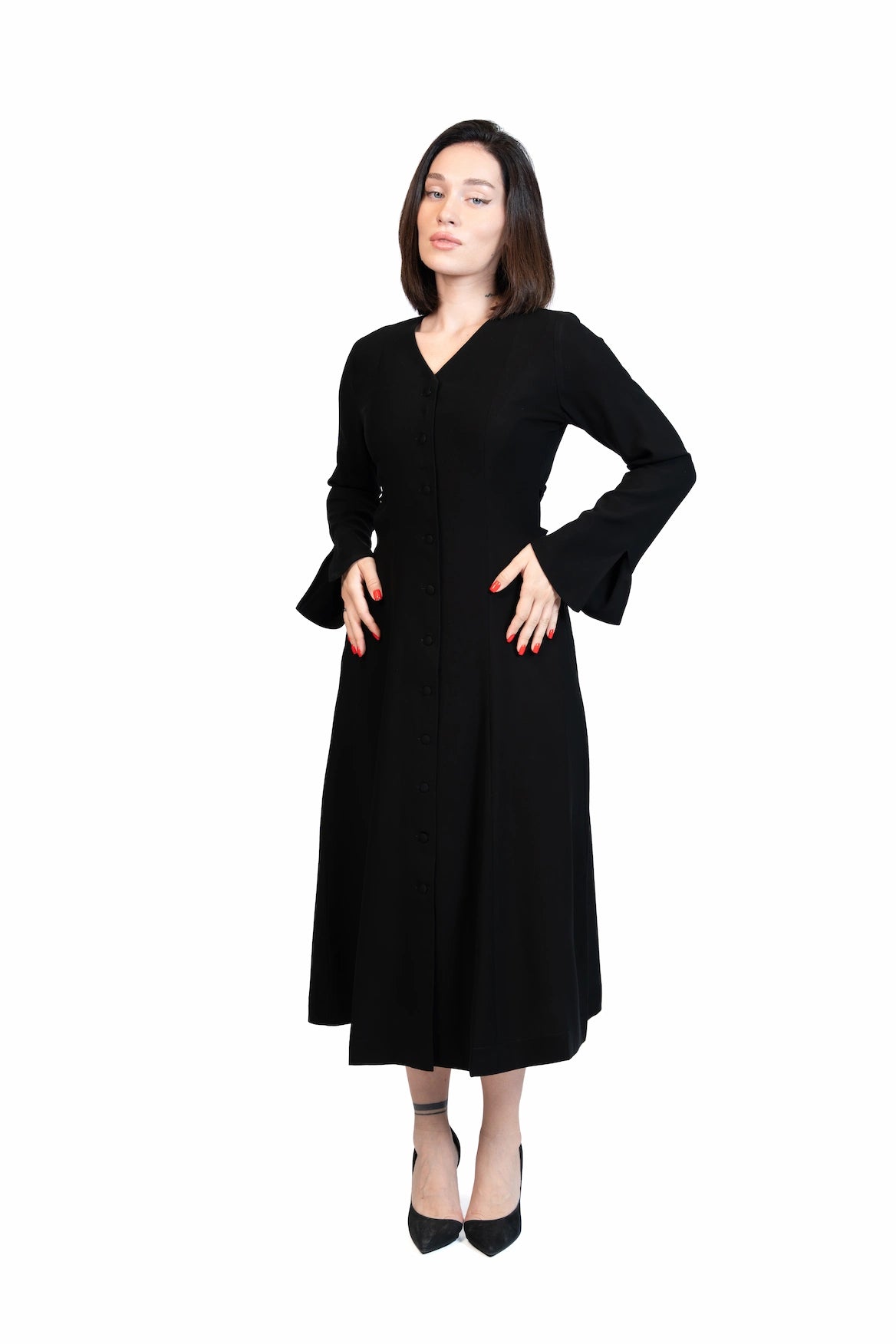 Put Together - Corset-Back Button-Through Dress