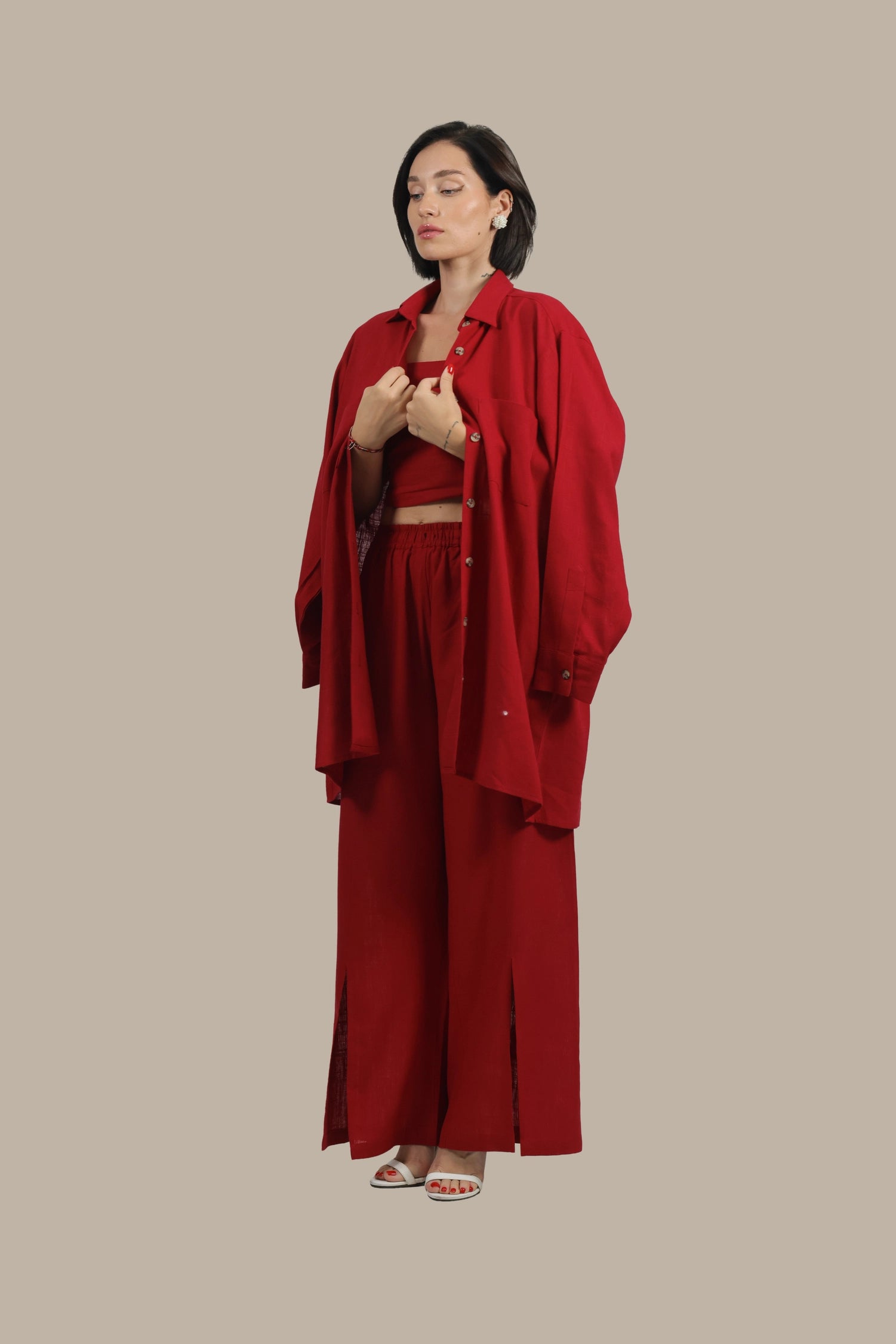 Total Babe Trio - Women's linen 3-Piece Set