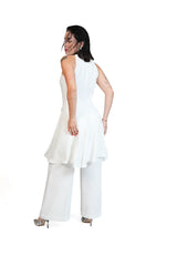 Out & About - Sculpted Halter & Palazzo Trouser Set