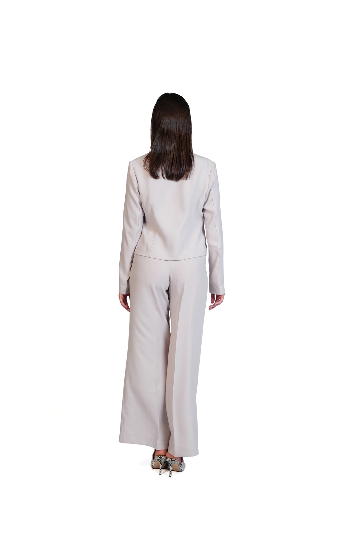 First Impression - Cropped Blazer 3-Piece Tailored Set