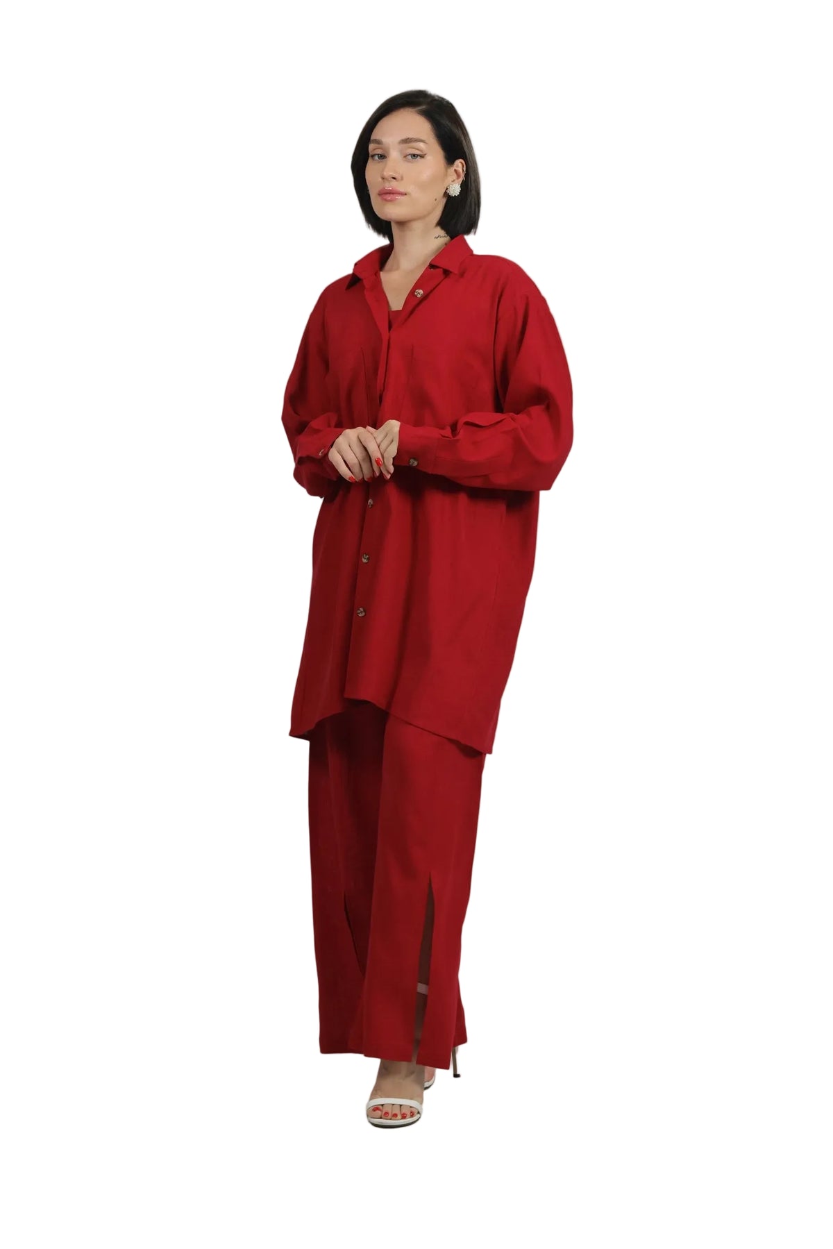 Total Babe Trio - Women's Linen 3-Piece Co-ord Set