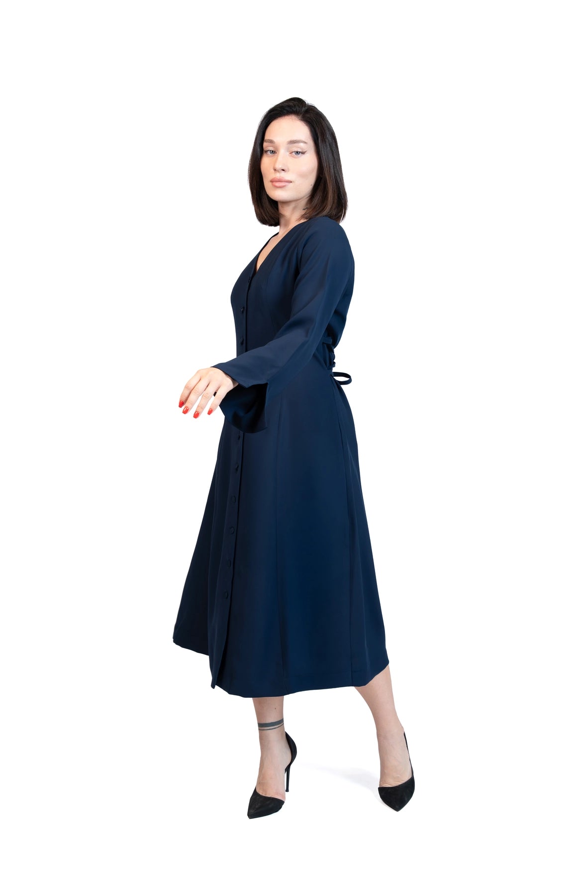 Put Together - Corset-Back Button-Through Dress