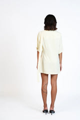 The Weekend Uniform - Stand-Collar Top & Belted Shorts Set