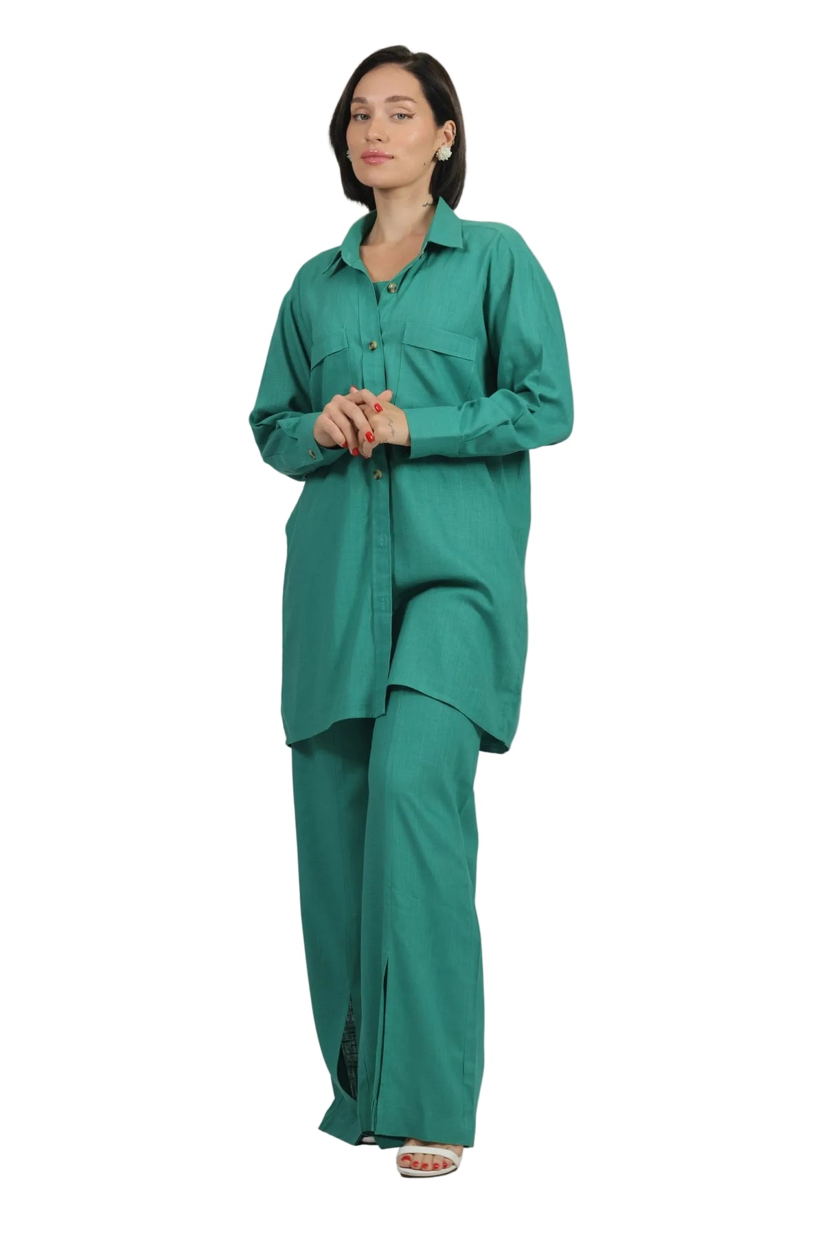 Total Babe Trio - Women's Linen 3-Piece Co-ord Set