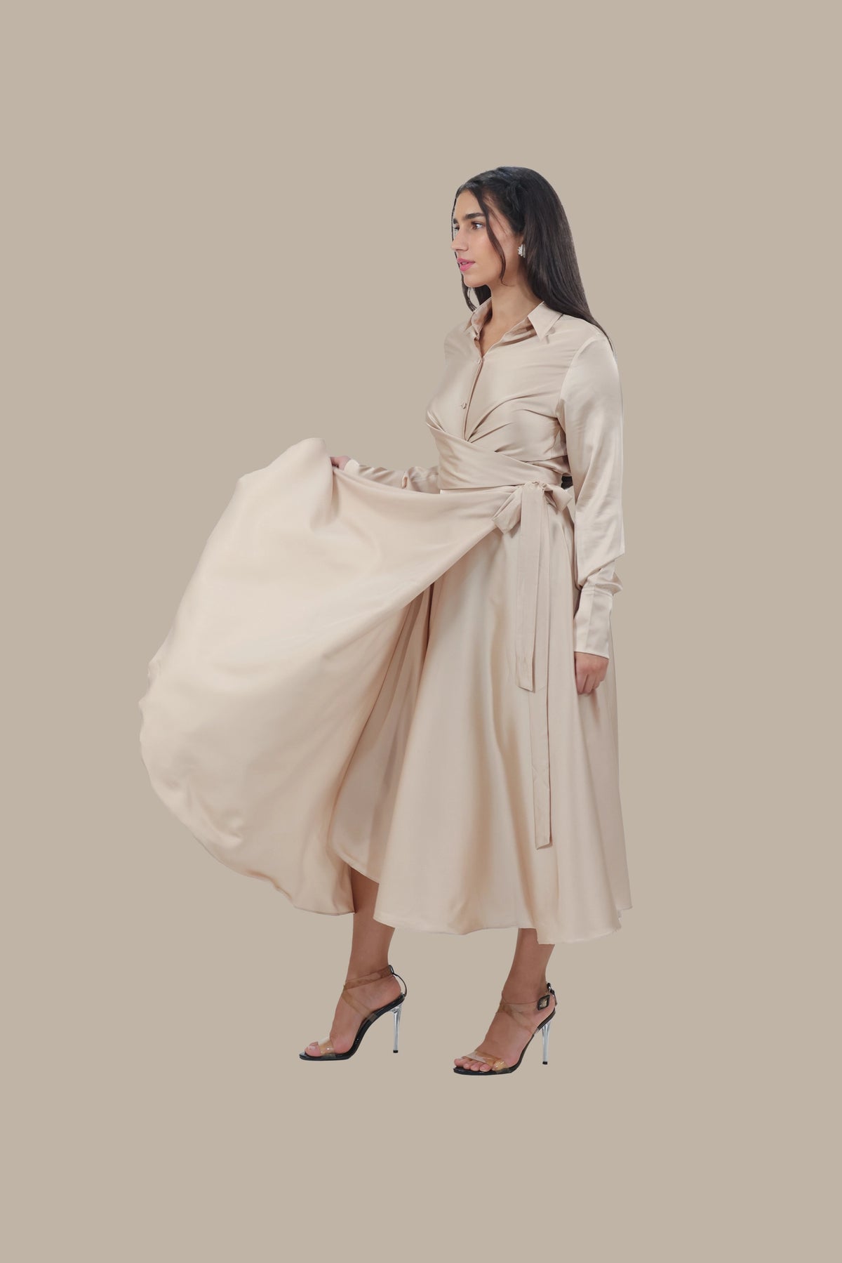 Princess Treatment Only - Women's Silk Wrap Maxi Skirt Set