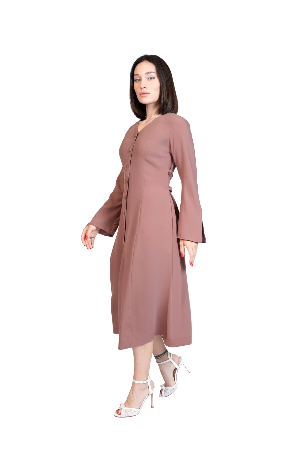 Put Together - Corset-Back Button-Through Dress