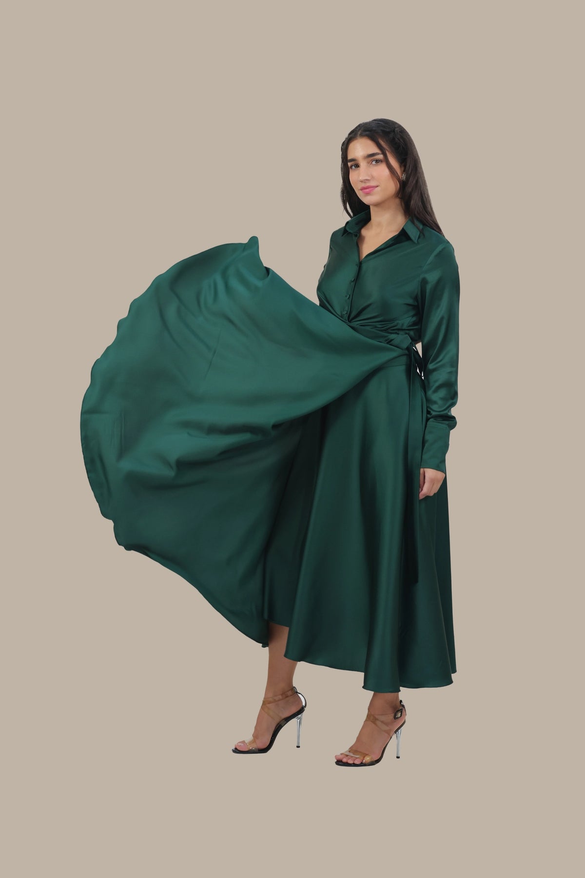 Princess Treatment Only - Women's Silk Wrap Maxi Skirt Set