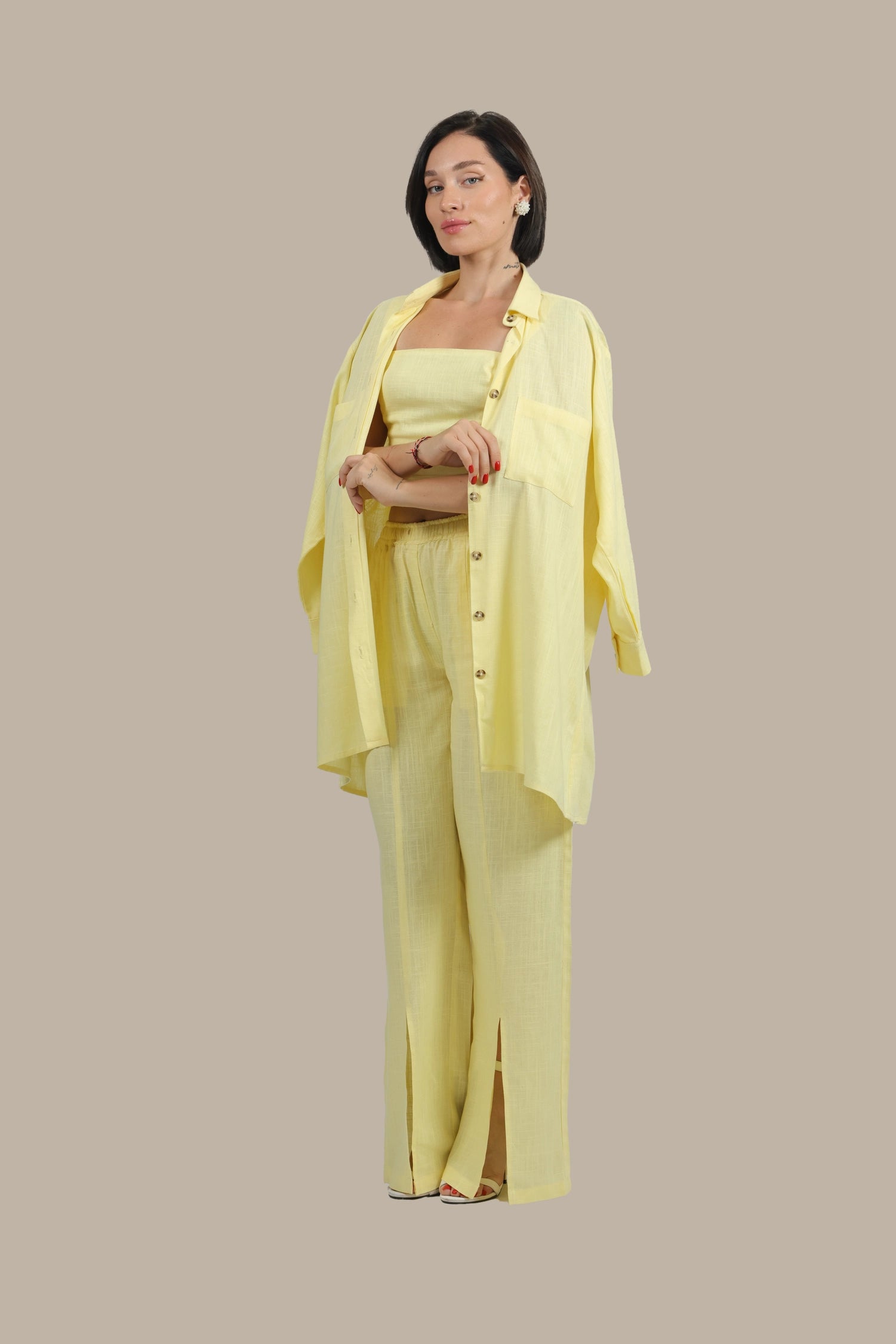 Total Babe Trio - Women's linen 3-Piece Set