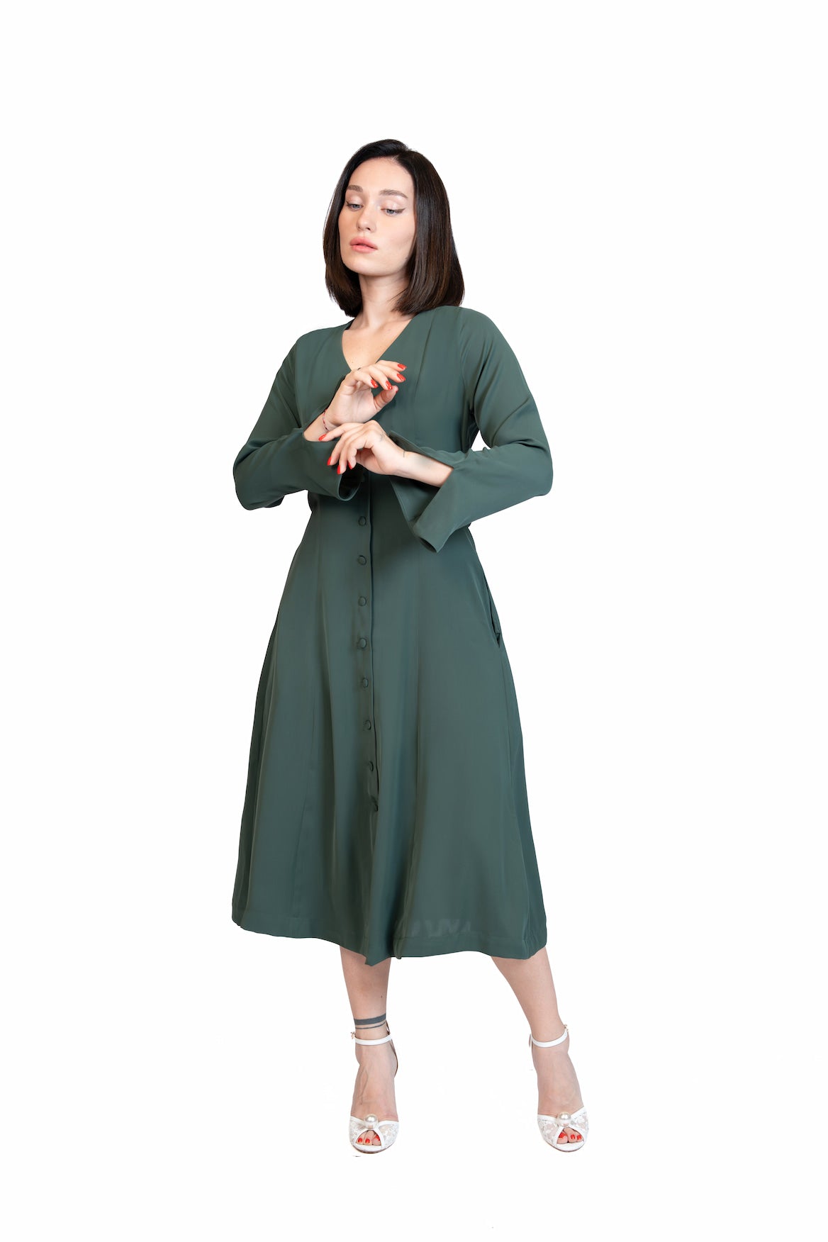 Put Together - Corset-Back Button-Through Dress