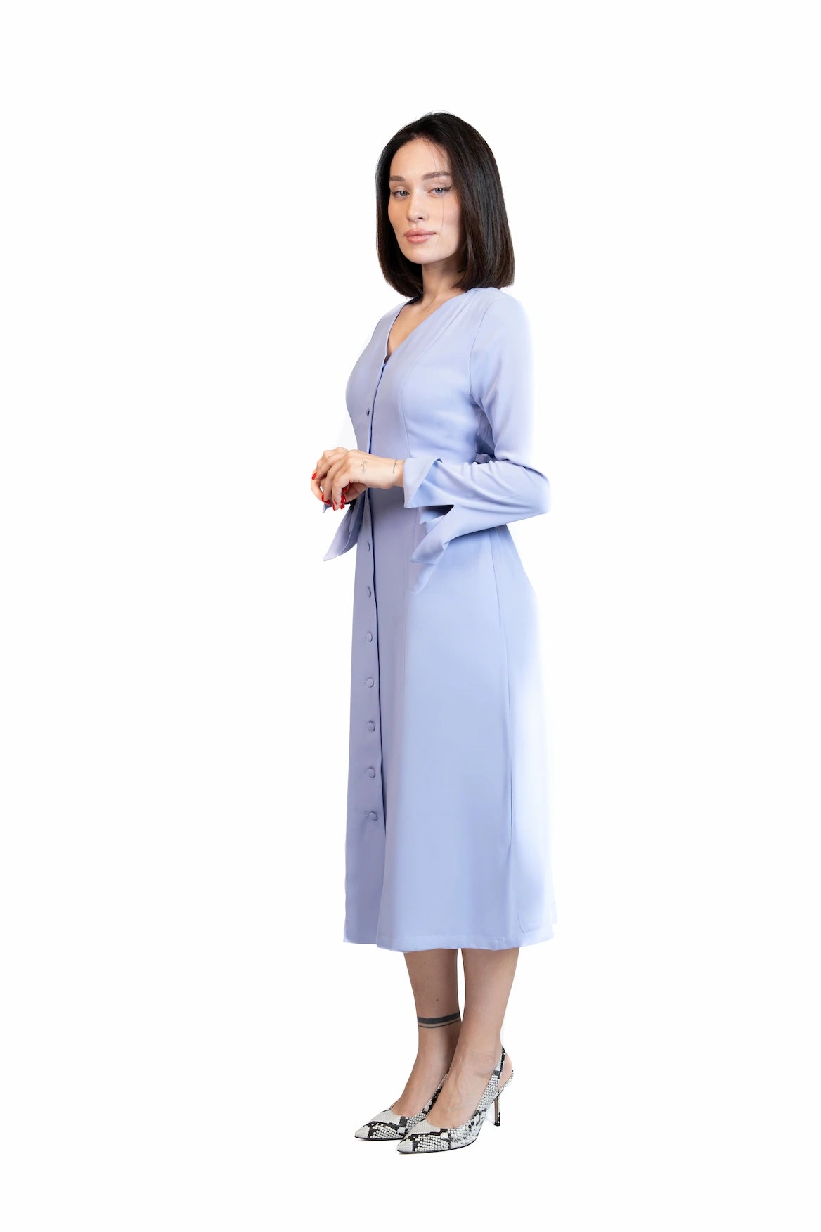 Put Together - Corset-Back Button-Through Dress