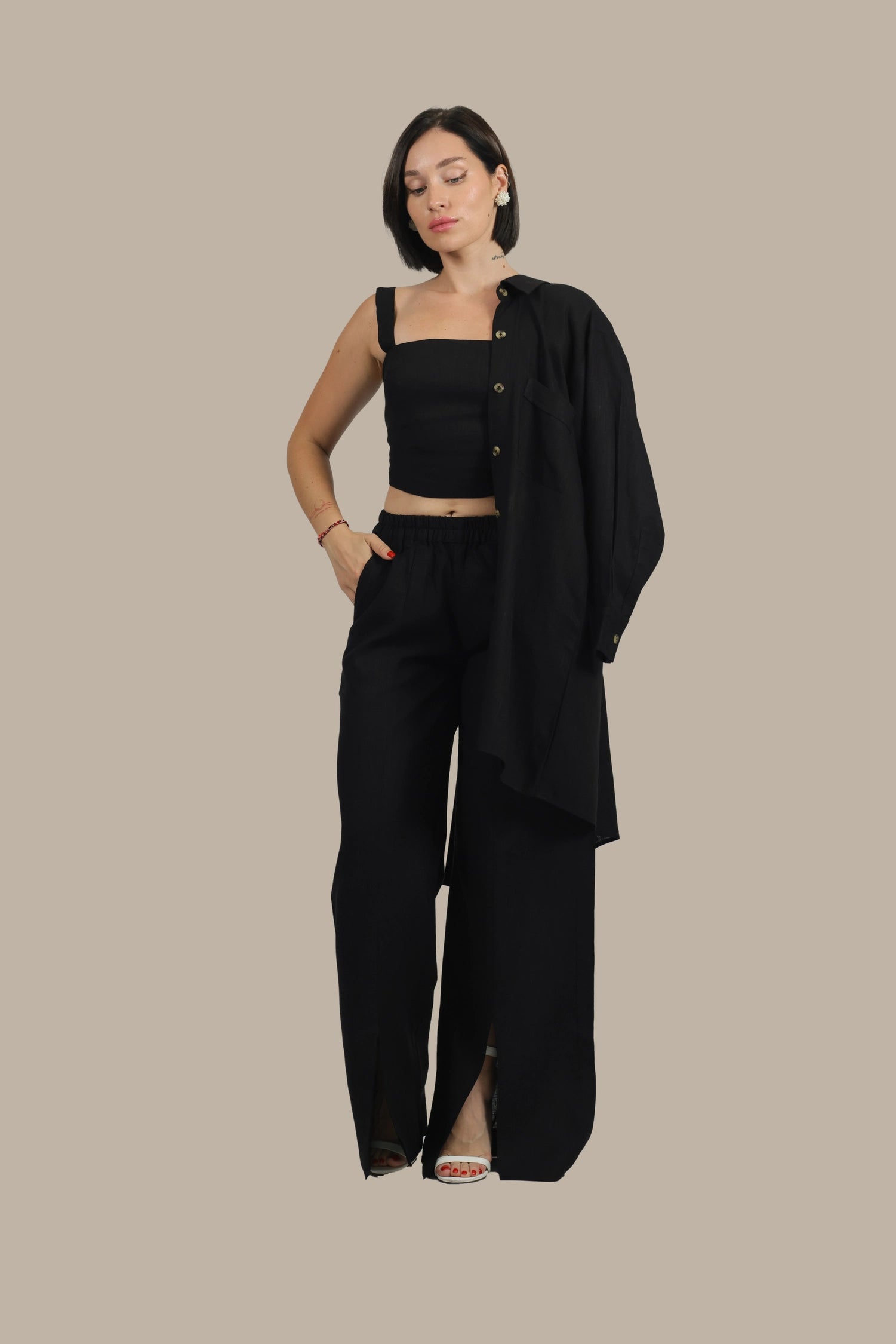 Total Babe Trio - Women's linen 3-Piece Set