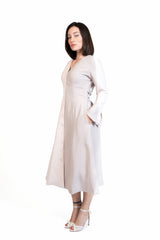 Put Together - Corset-Back Button-Through Dress