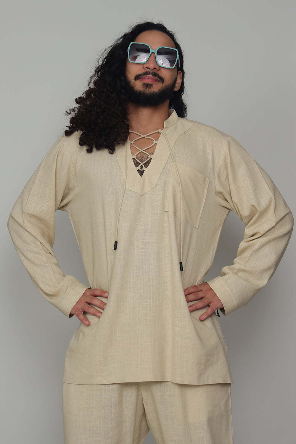 Free Spirit - Men's Linen Co-ord Set