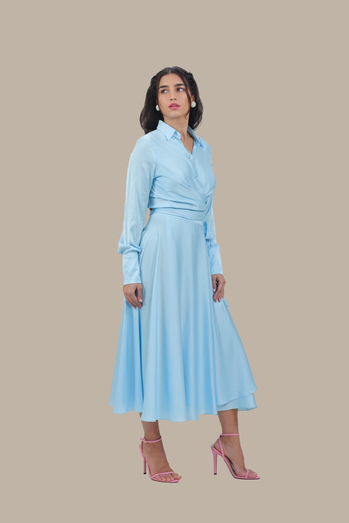 Princess Treatment Only - Women's Silk Wrap Maxi Skirt Set