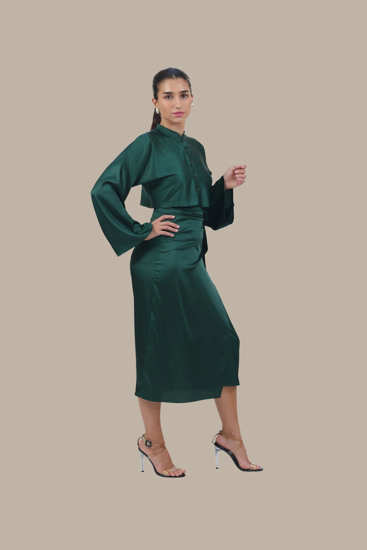 She's the Moment - Women's Silk Co-ord Set