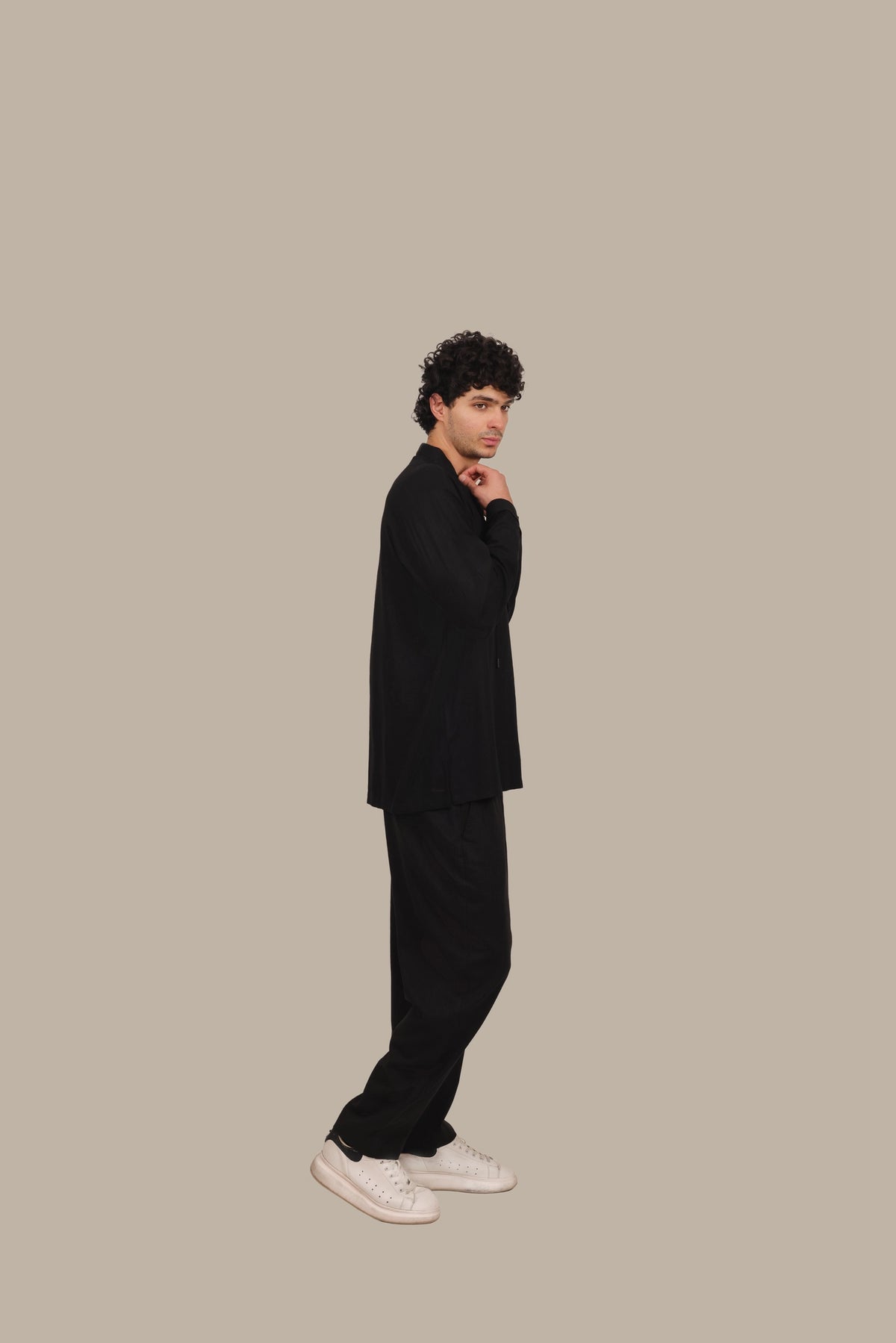 Drawstring - Men's Linen Co-ord Set