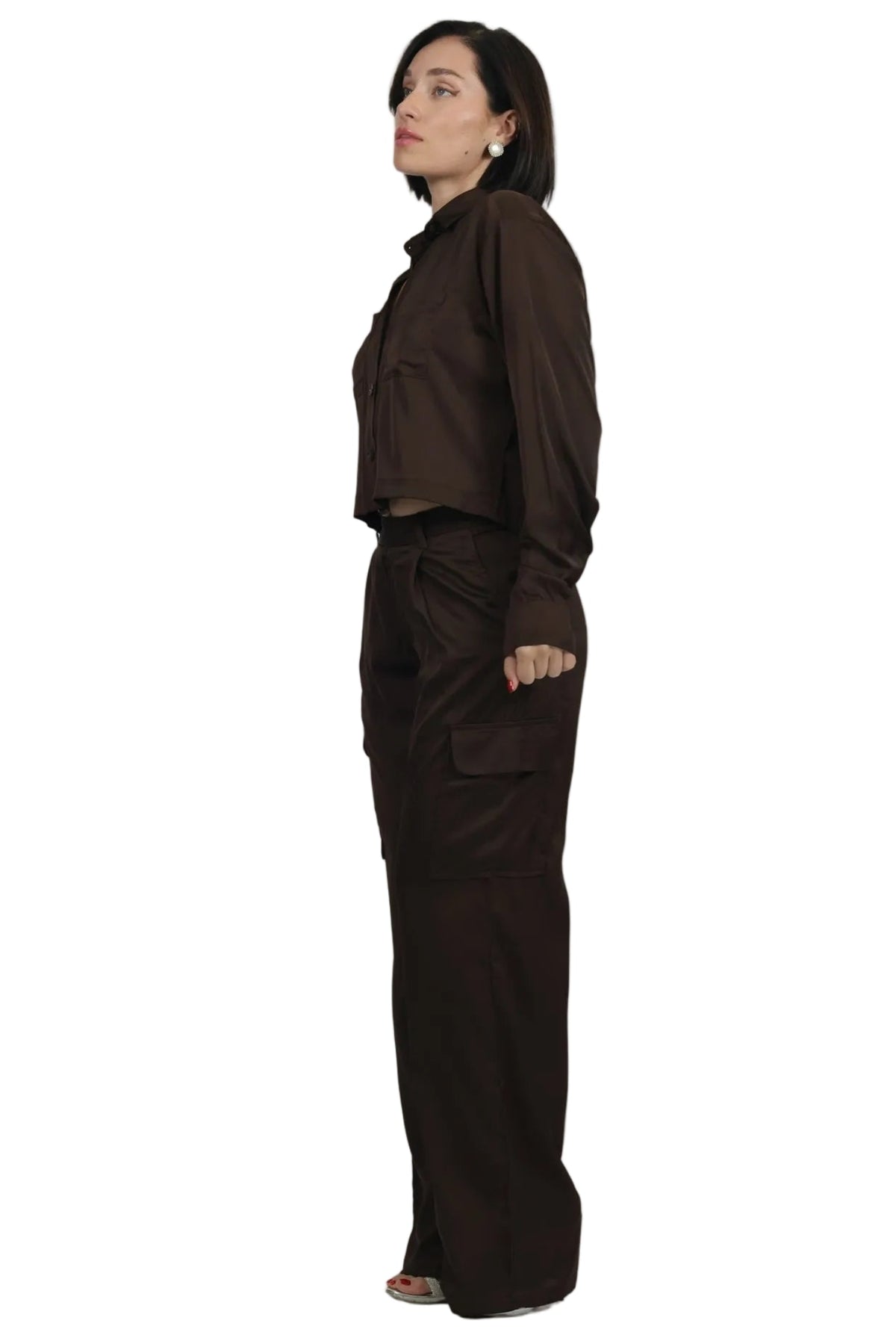 Soft Rebel - Women's Silk Cargo Co-ord Set
