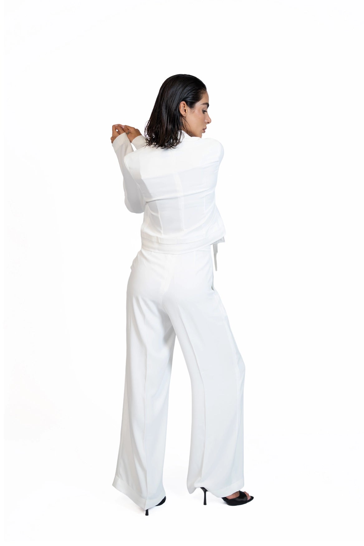 Between Places - Cropped Blazer 3-Piece Tailored Set