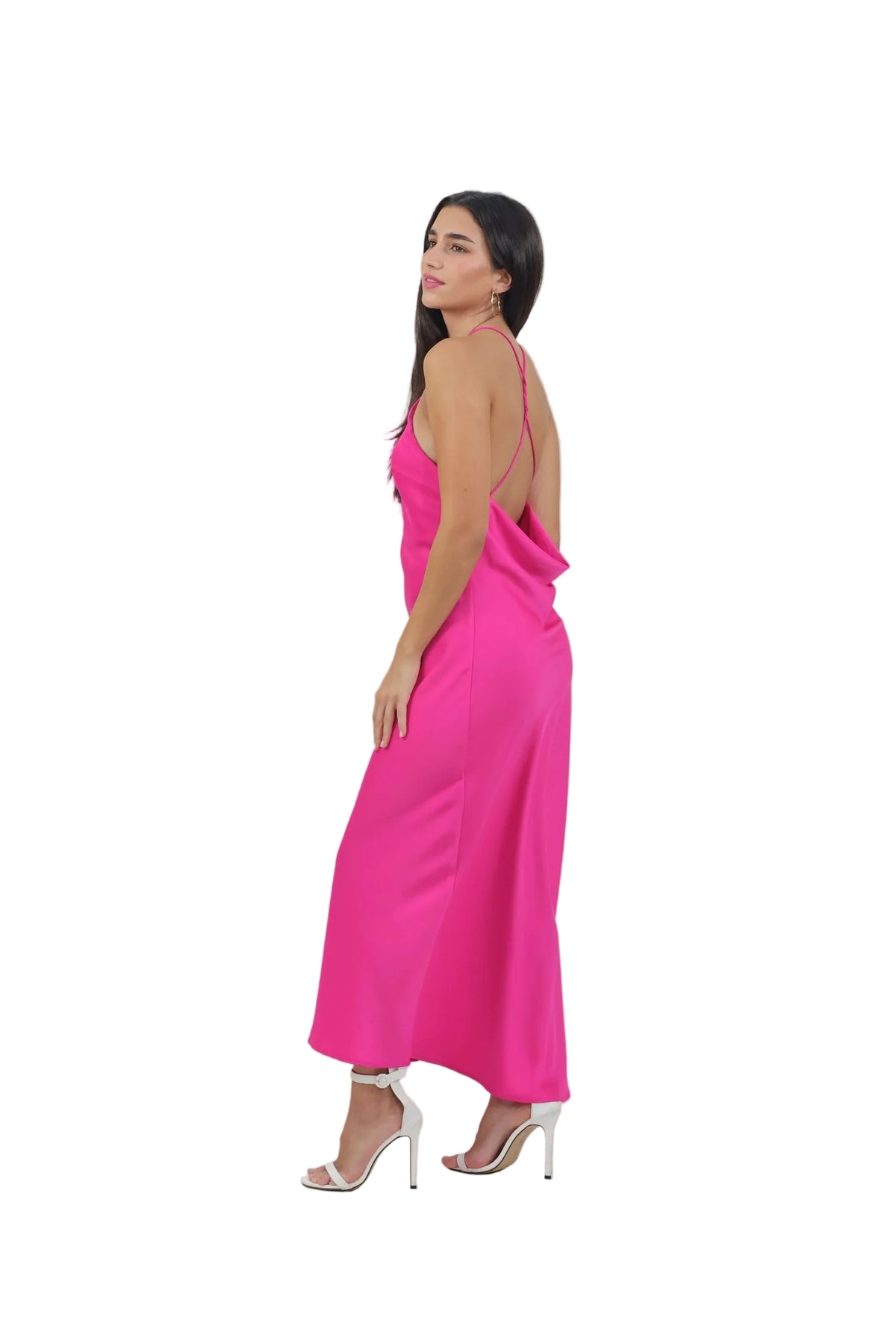 Dynasty - Women's Backless Crepe Maxi Dress