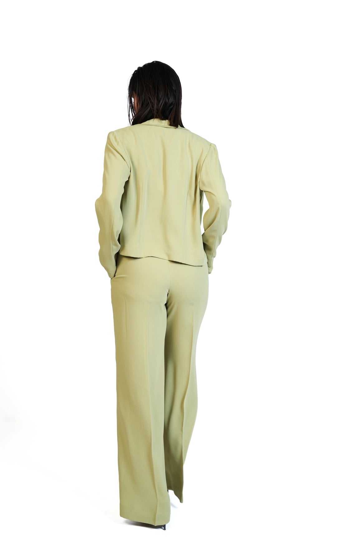 First Impression - Cropped Blazer 3-Piece Tailored Set