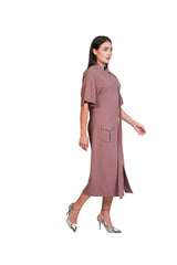 Better In Person - Asymmetric-Tie Kimono-Sleeve Dress