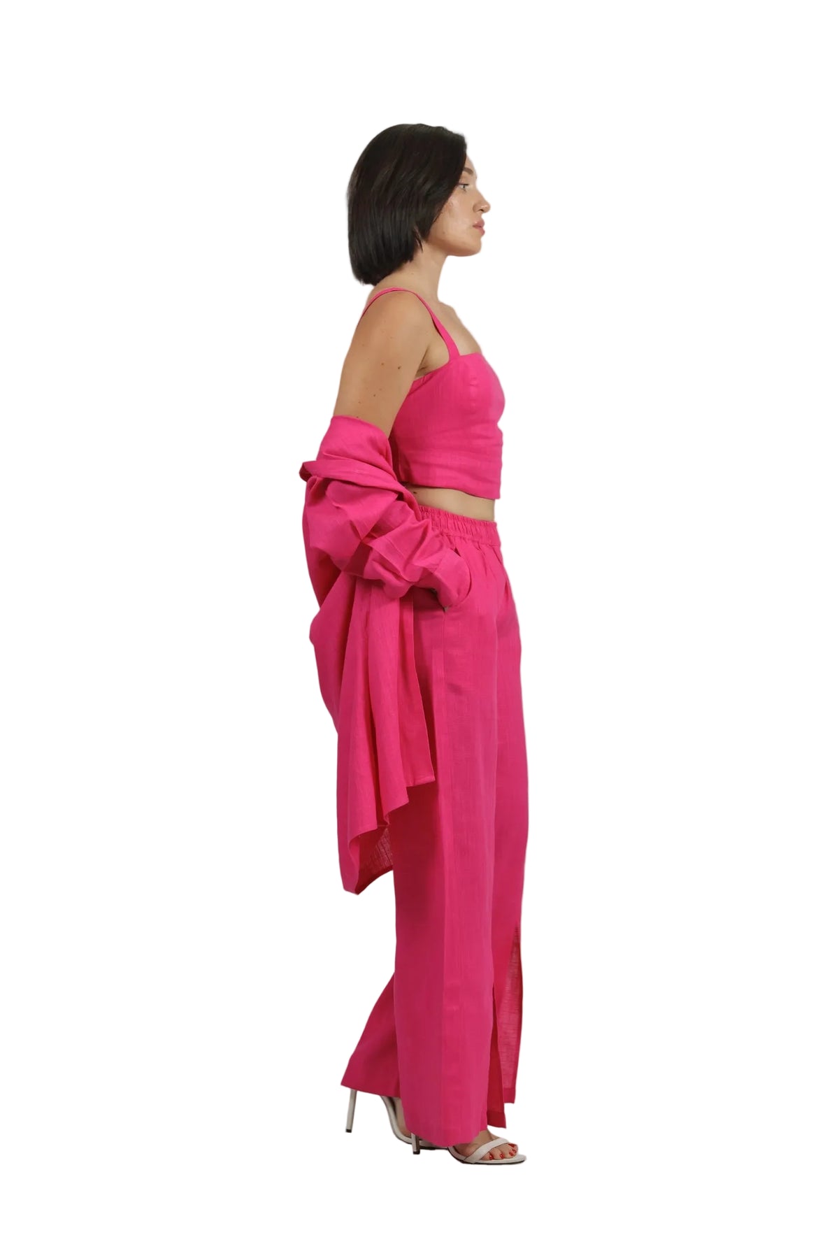 Total Babe Trio - Women's Linen 3-Piece Co-ord Set