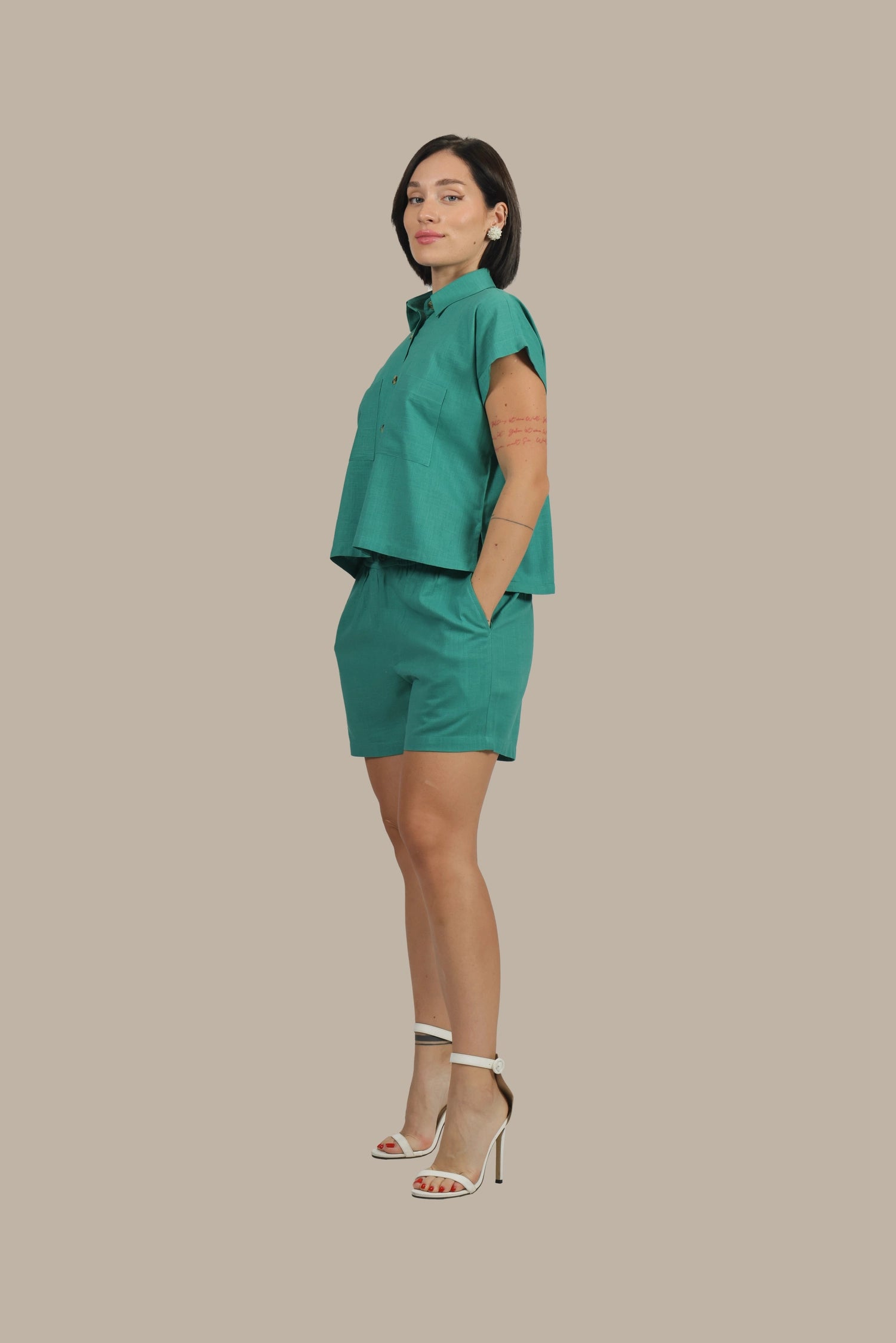 Groove Godess - Women's Color Pop Linen Set