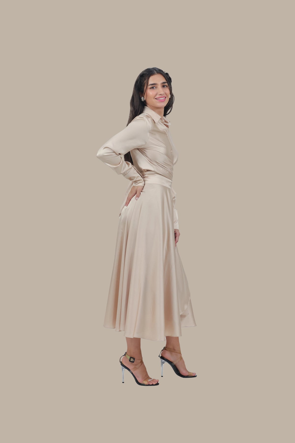 Princess Treatment Only - Women's Silk Wrap Maxi Skirt Set